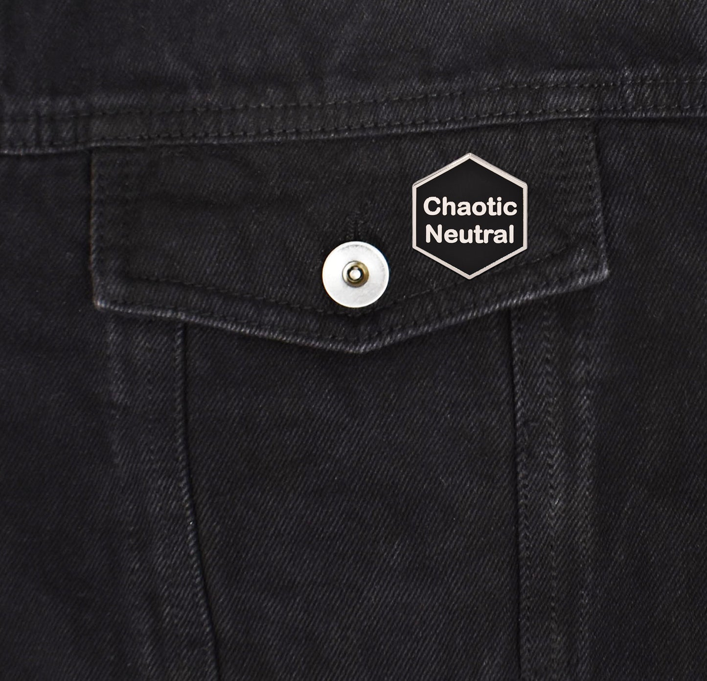 Chaotic Neutral Dice Hard Enamel Pin | Clayton Jewelry Labs