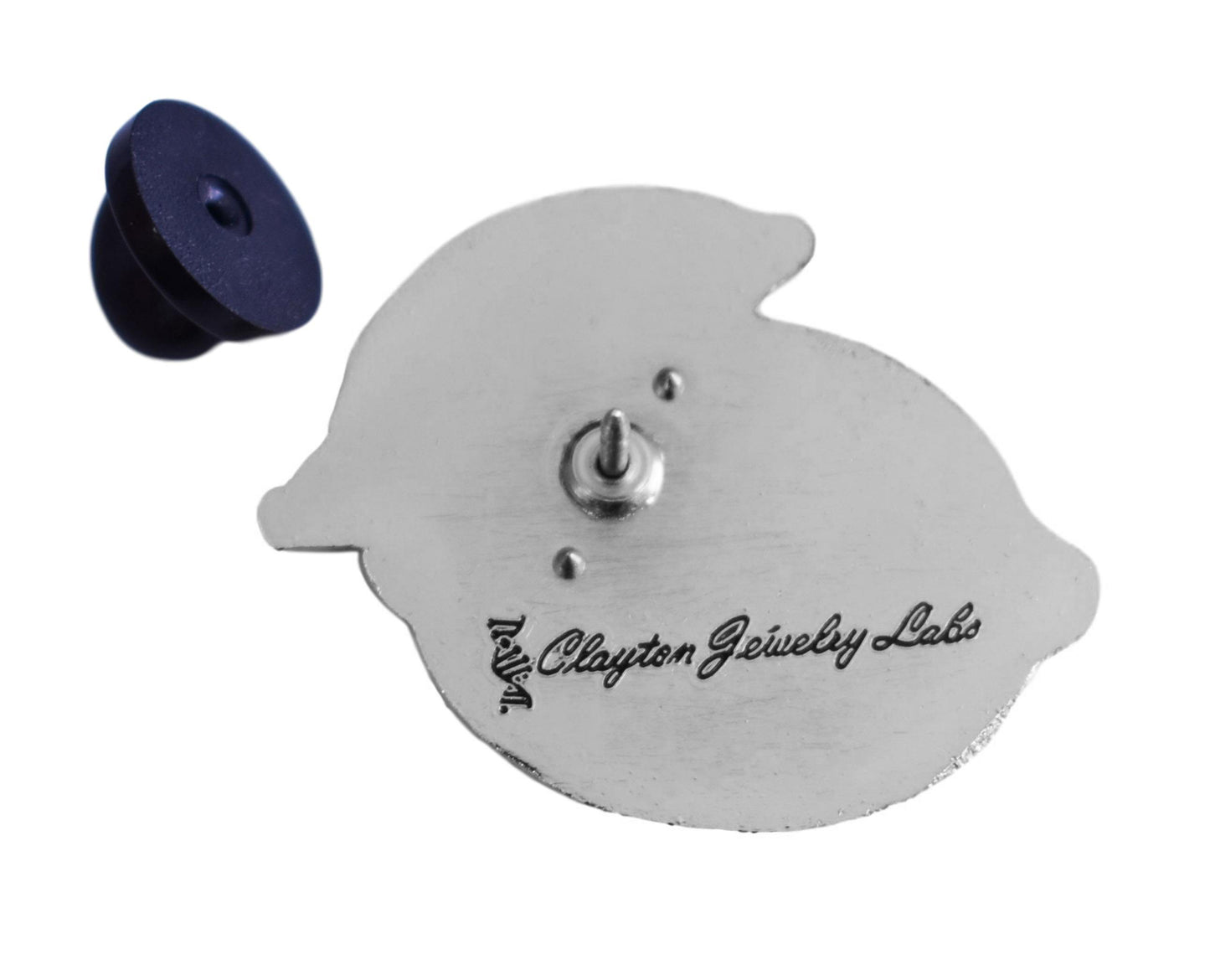 Silver Lime Hard Enamel Pin - Clayton Jewelry Labs