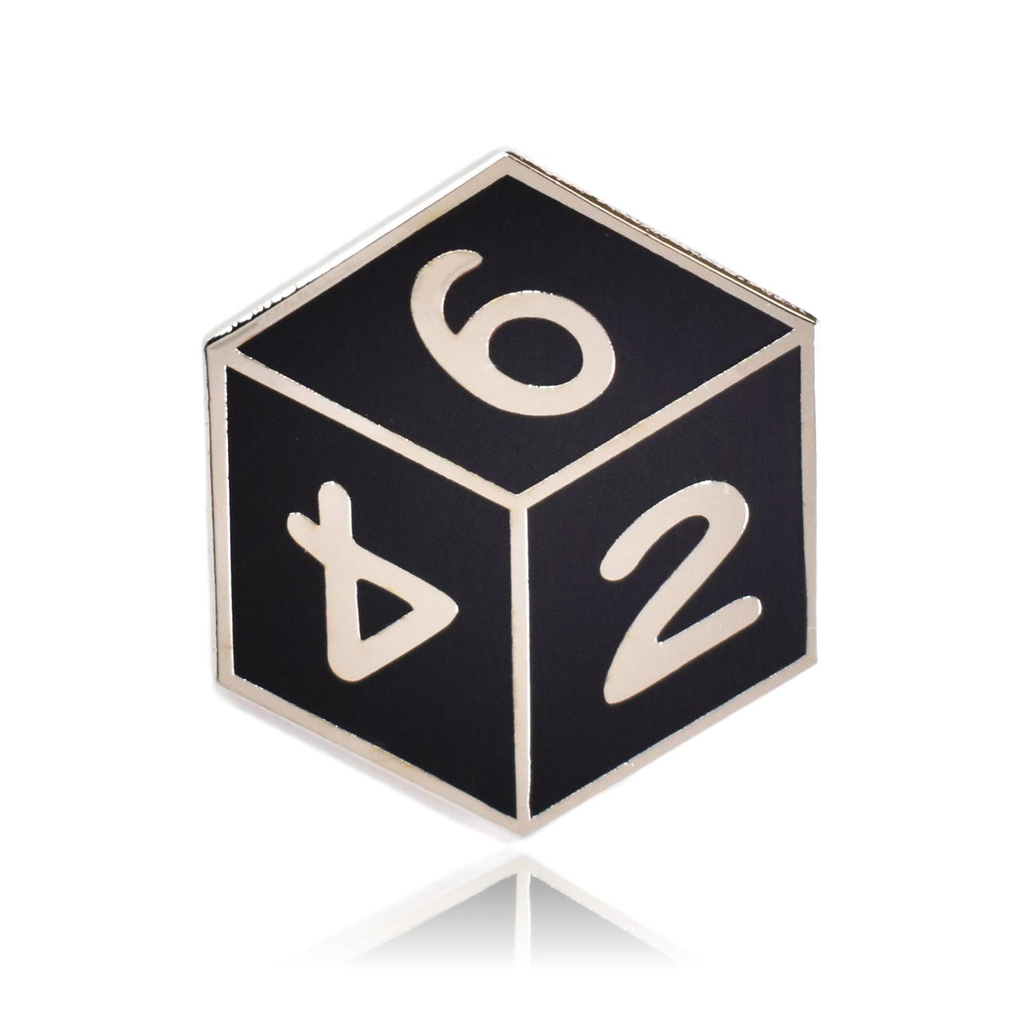D6 Six-Sided Die Hard Enamel Lapel Pin