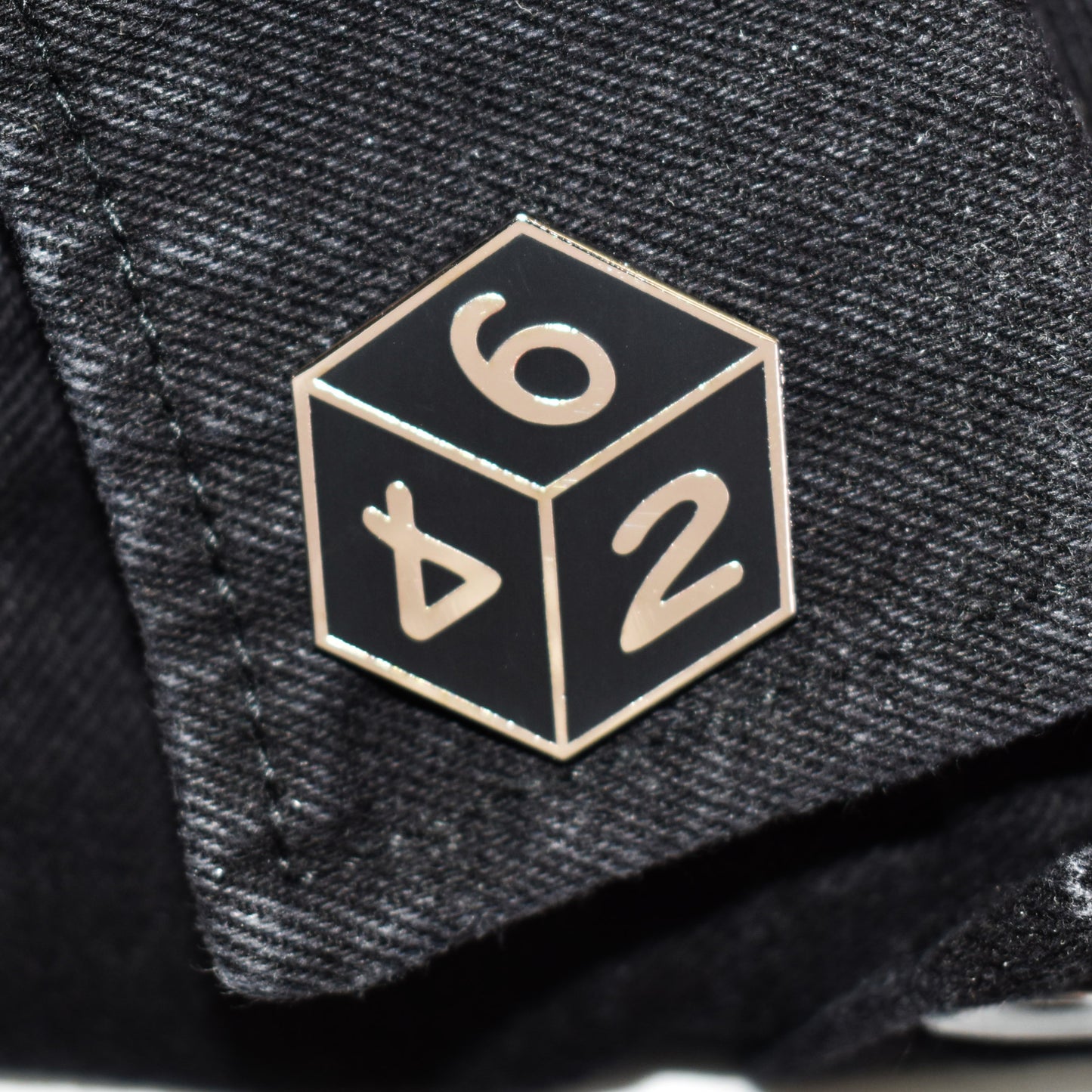 D6 Six-Sided Die Hard Enamel Lapel Pin
