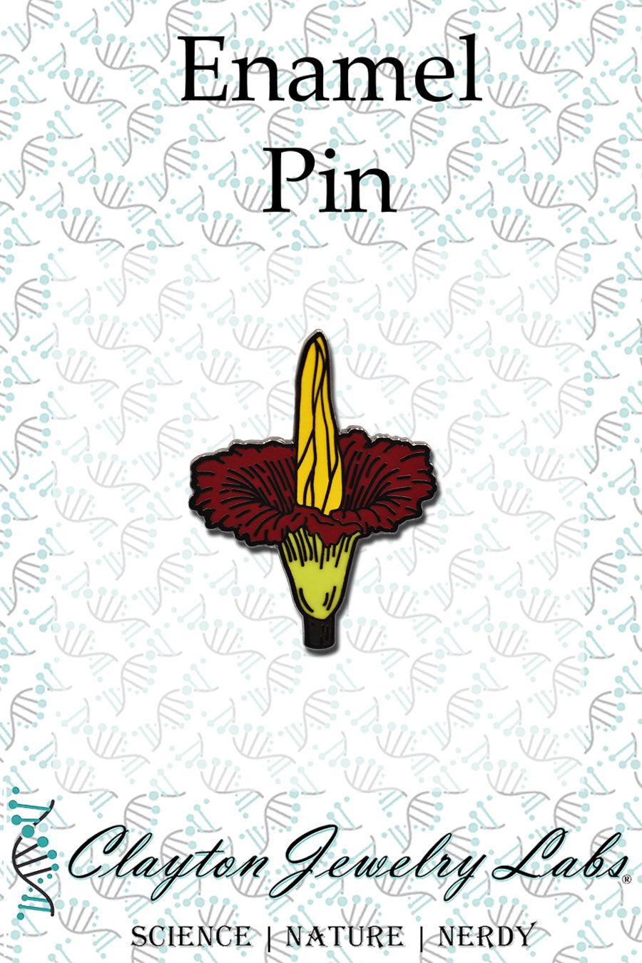 Titan Arum Flower Hard Enamel Pin - Clayton Jewelry Labs