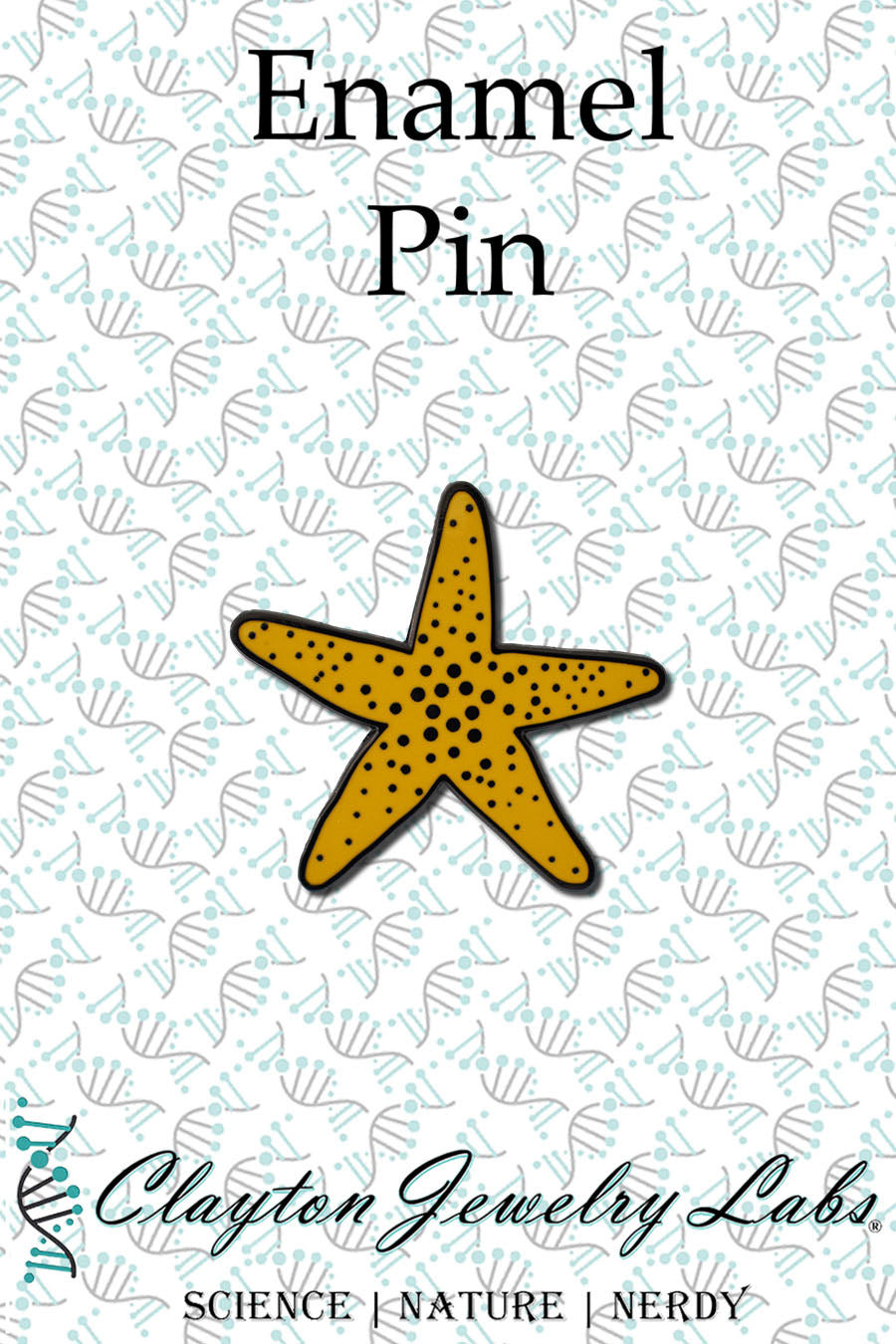 Yellow Starfish Hard Enamel Pin | Clayton Jewelry Labs