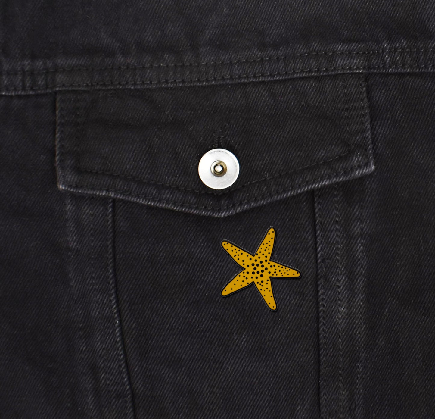 Yellow Starfish Hard Enamel Pin | Clayton Jewelry Labs