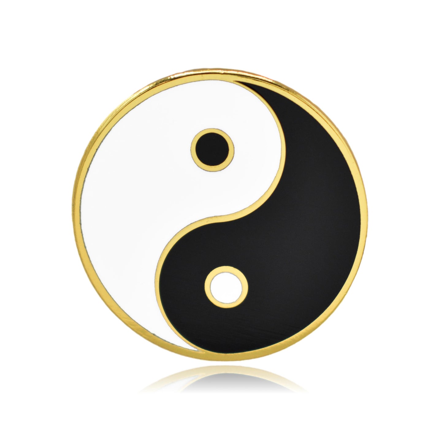 Yin and Yang Symbol Hard Enamel Lapel Pin
