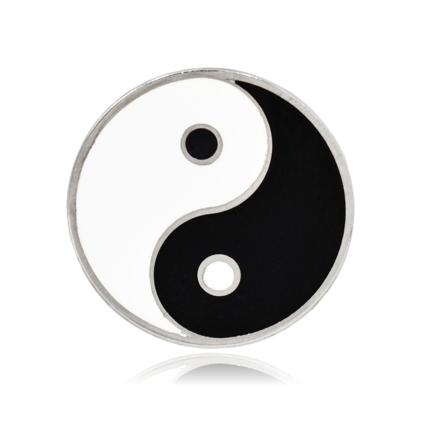 Yin and Yang Symbol Hard Enamel Lapel Pin