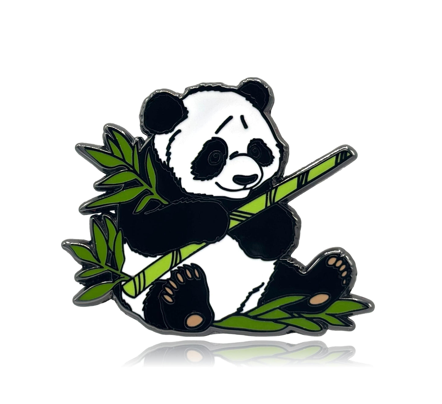 Panda with Bamboo Enamel Pin