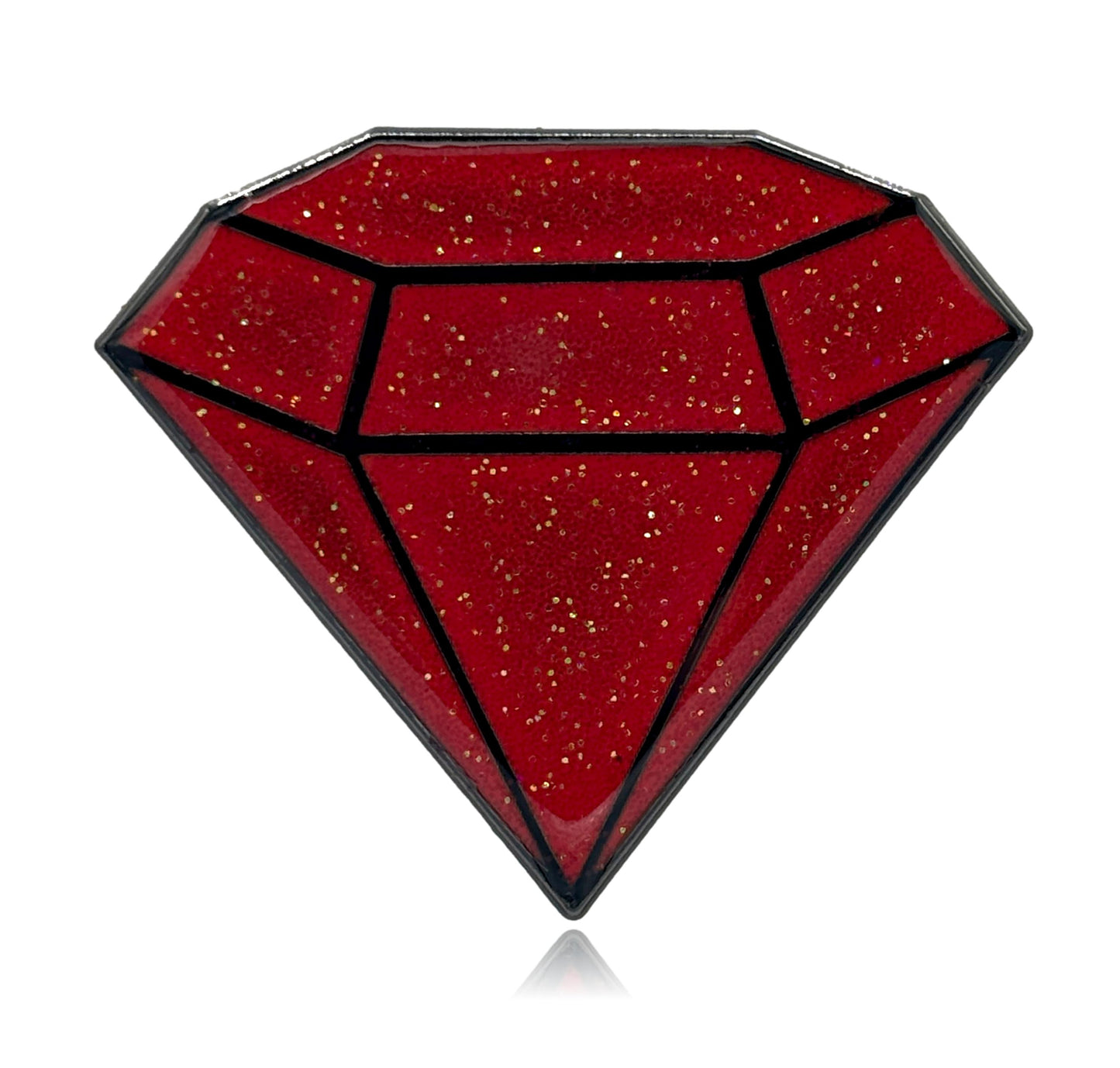 Diamond Shaped Hard Enamel Lapel Pin