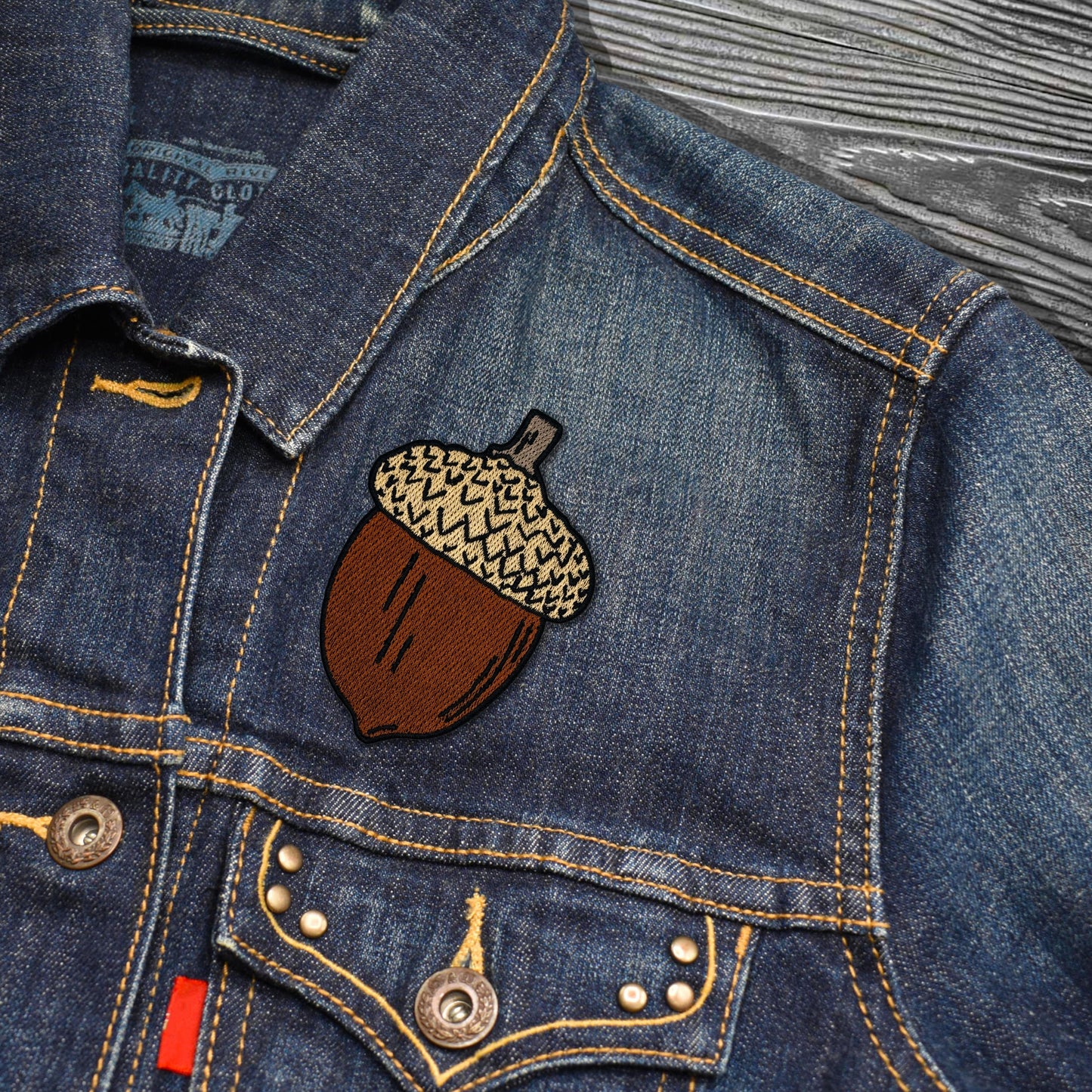 Acorn Oaknut Embroidered Iron-on Patch | Clayton Jewelry Labs