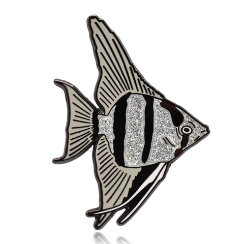 Angelfish Hard Enamel Pin | Clayton Jewelry Labs