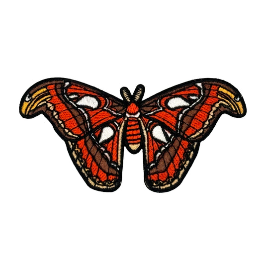 Atlas Moth Embroidered Iron-on Patch