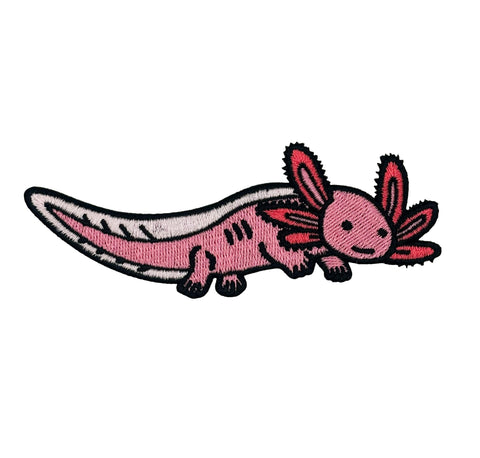 Axolotl Embroidered Iron-on Patch