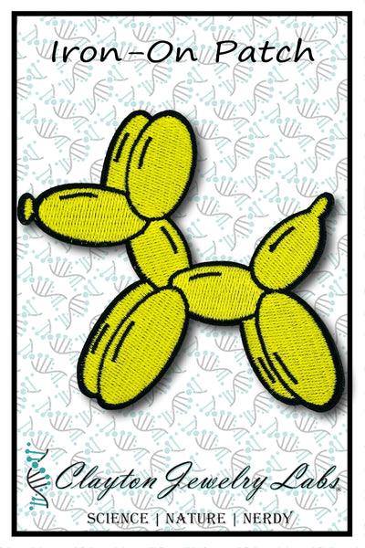 Balloon Dog Embroidered Iron-on Patch | Clayton Jewelry Labs