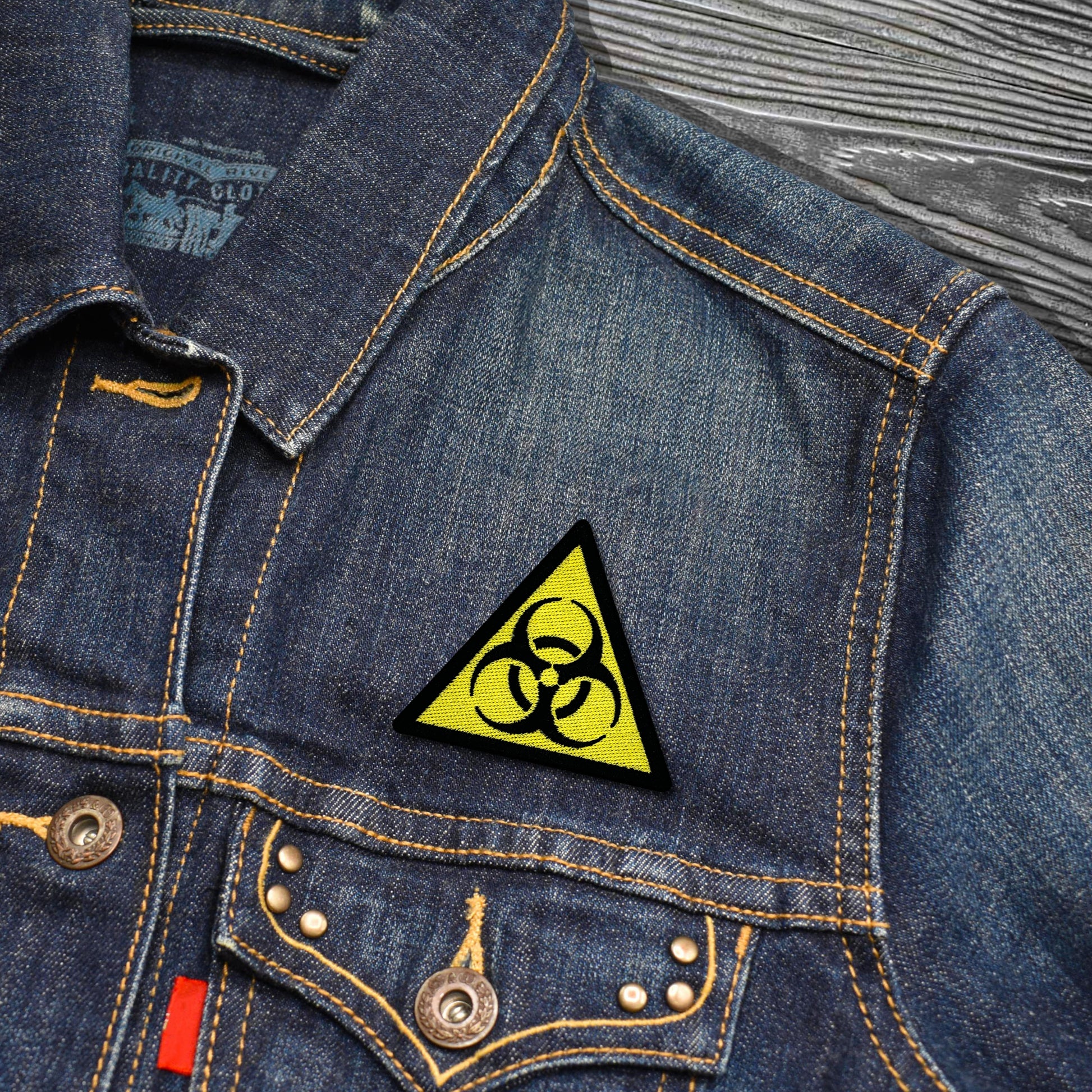 Biohazard Safety Warning Embroidered Iron-on Patch | Clayton Jewelry Labs