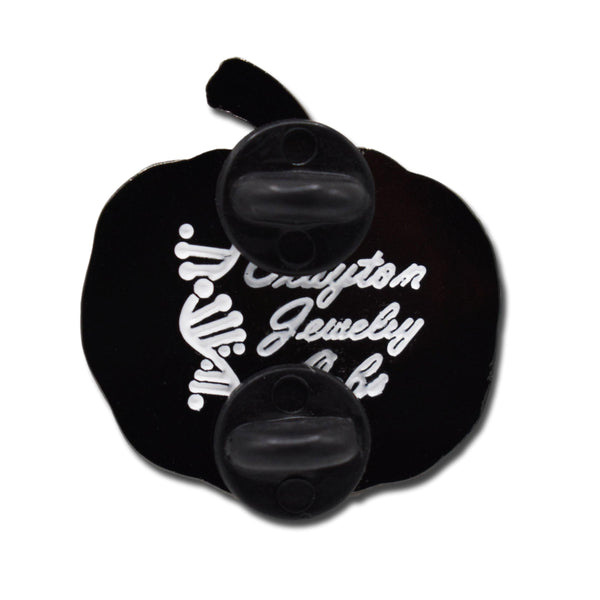 Jack-o-Lantern Pumpkin Enamel Pin | Clayton Jewelry Labs