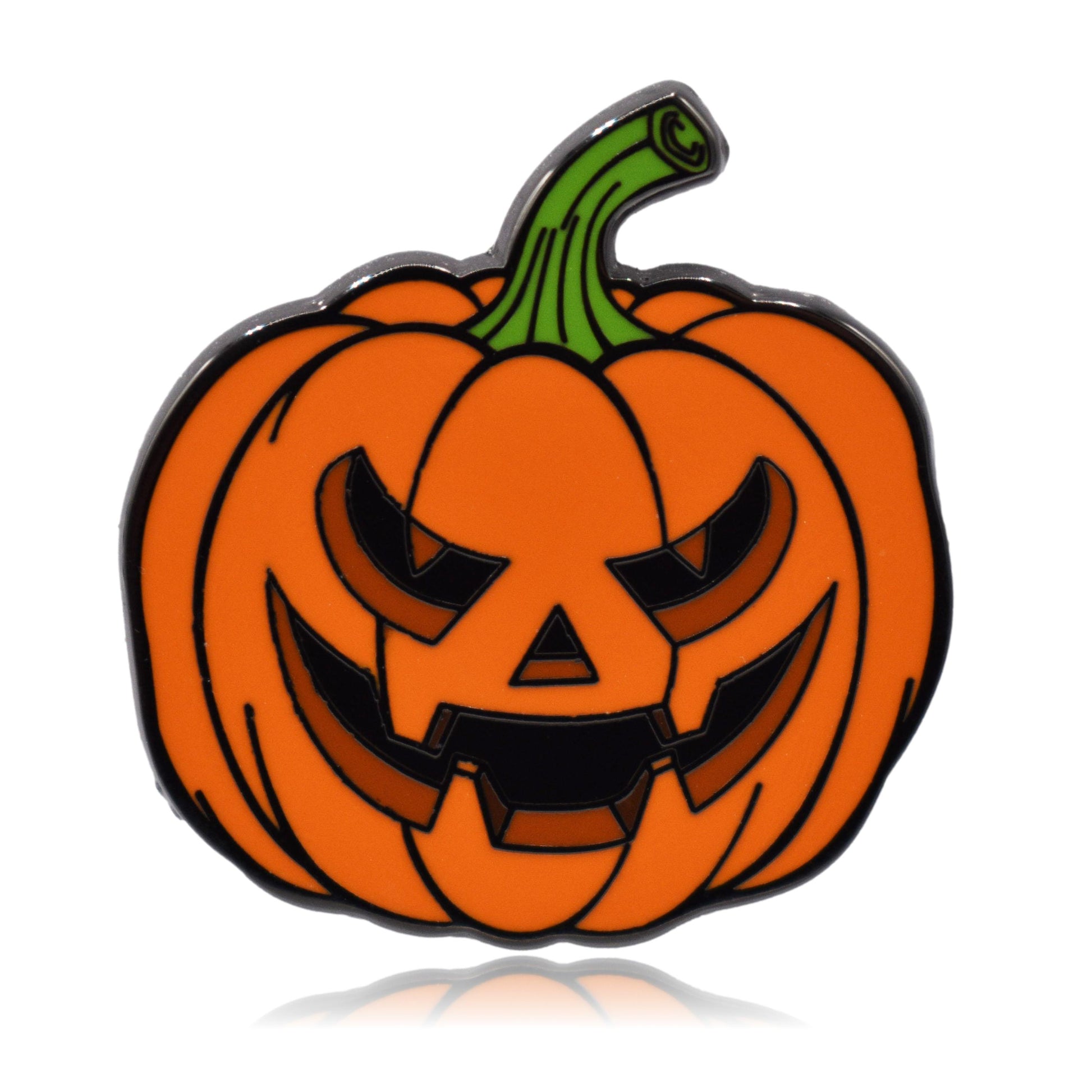 Jack-o-Lantern Pumpkin Enamel Pin | Clayton Jewelry Labs