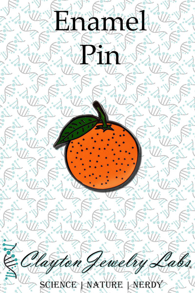 Orange Enamel Pin | Clayton Jewelry Labs
