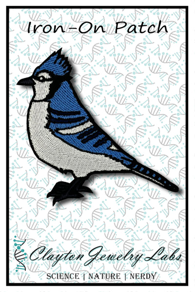 Blue Jay Embroidered Iron-on Patch | Clayton Jewelry Labs