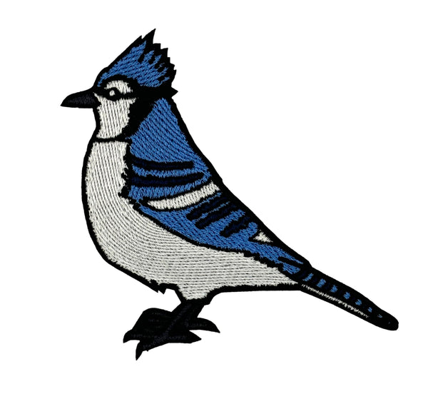 Blue Jay Embroidered Iron-on Patch | Clayton Jewelry Labs