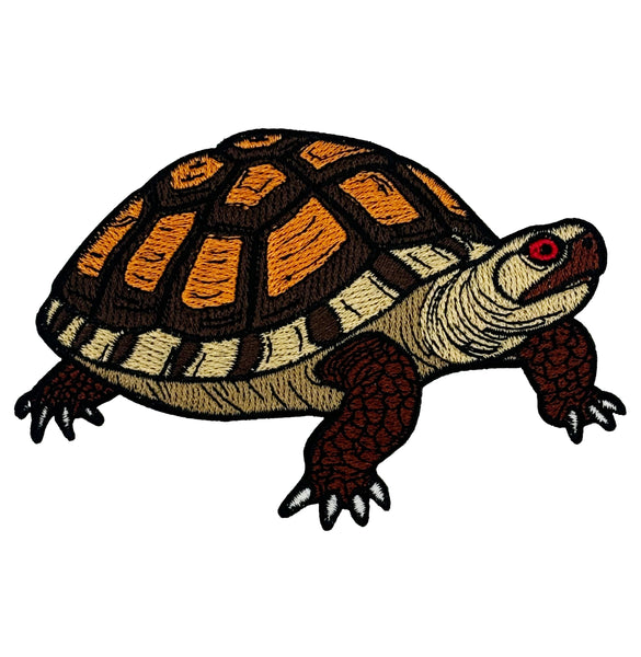 Box Turtle Embroidered Iron-on Patch | Clayton Jewelry Labs