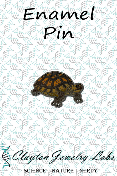 Box Turtle Enamel Pin | Clayton Jewelry Labs