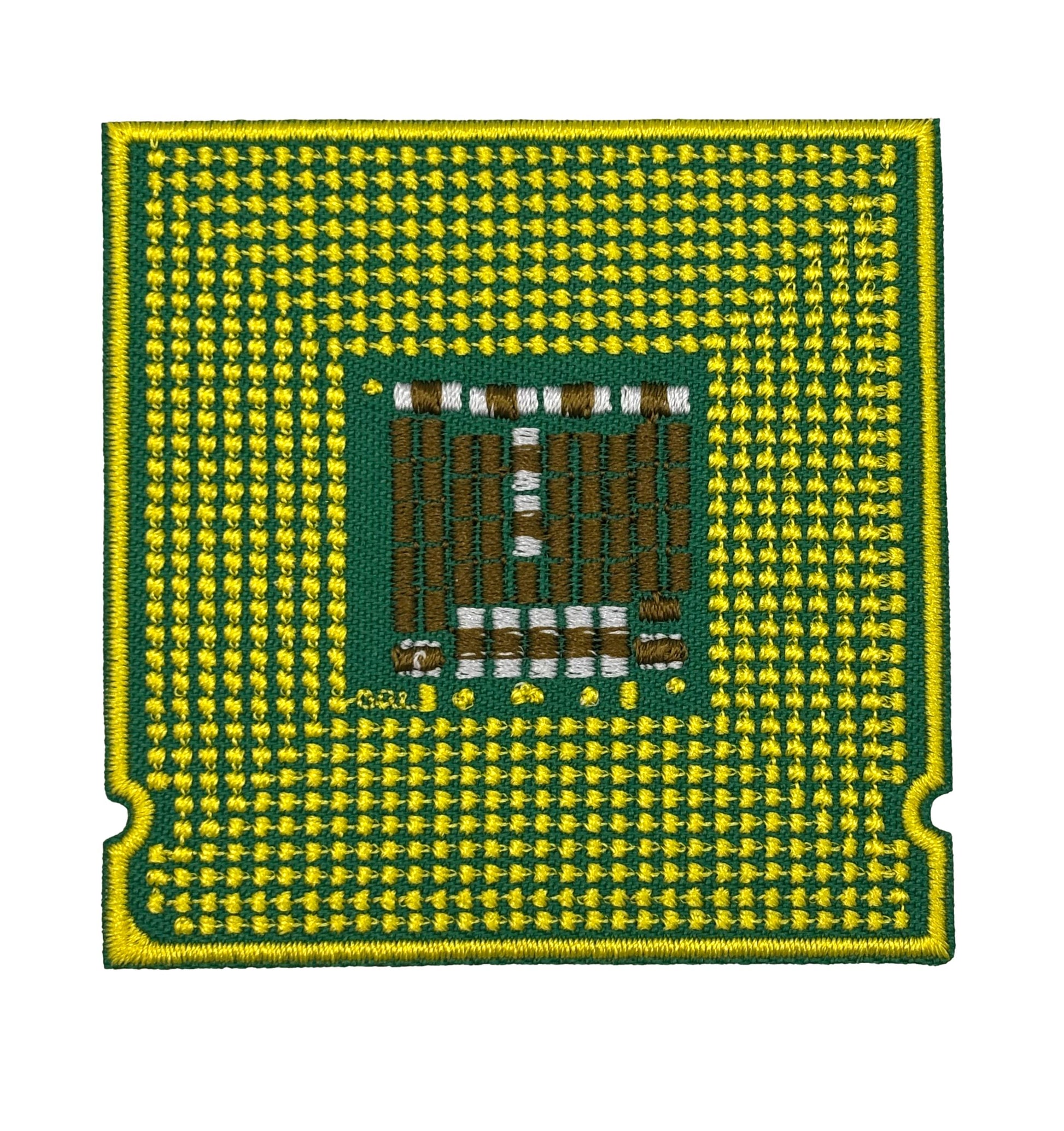 CPU Processor Chip Embroidered Iron-on Patch