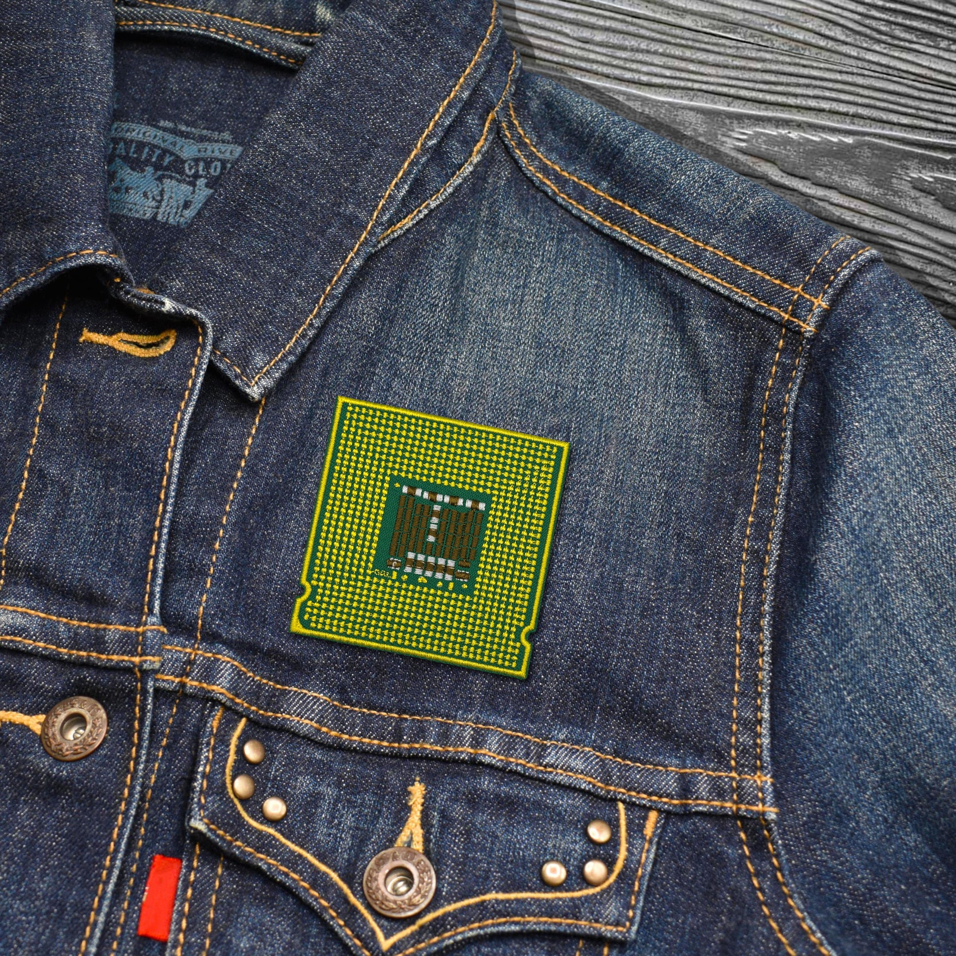 CPU Processor Chip Embroidered Iron-on Patch