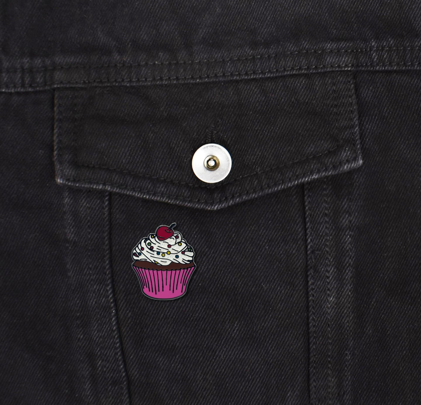 Cupcake Enamel Pin