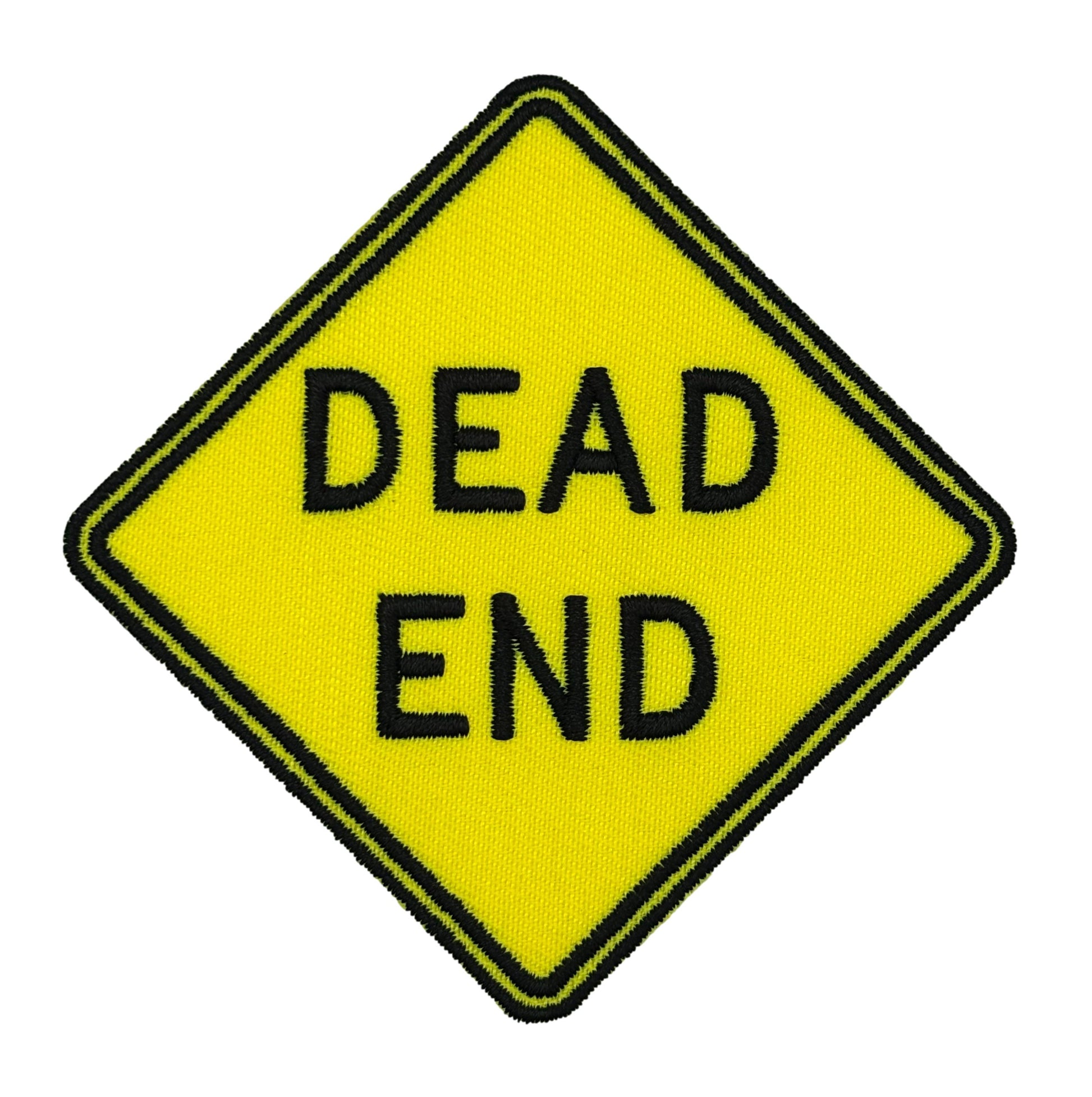 Dead End Sign Embroidered Iron-on Patch