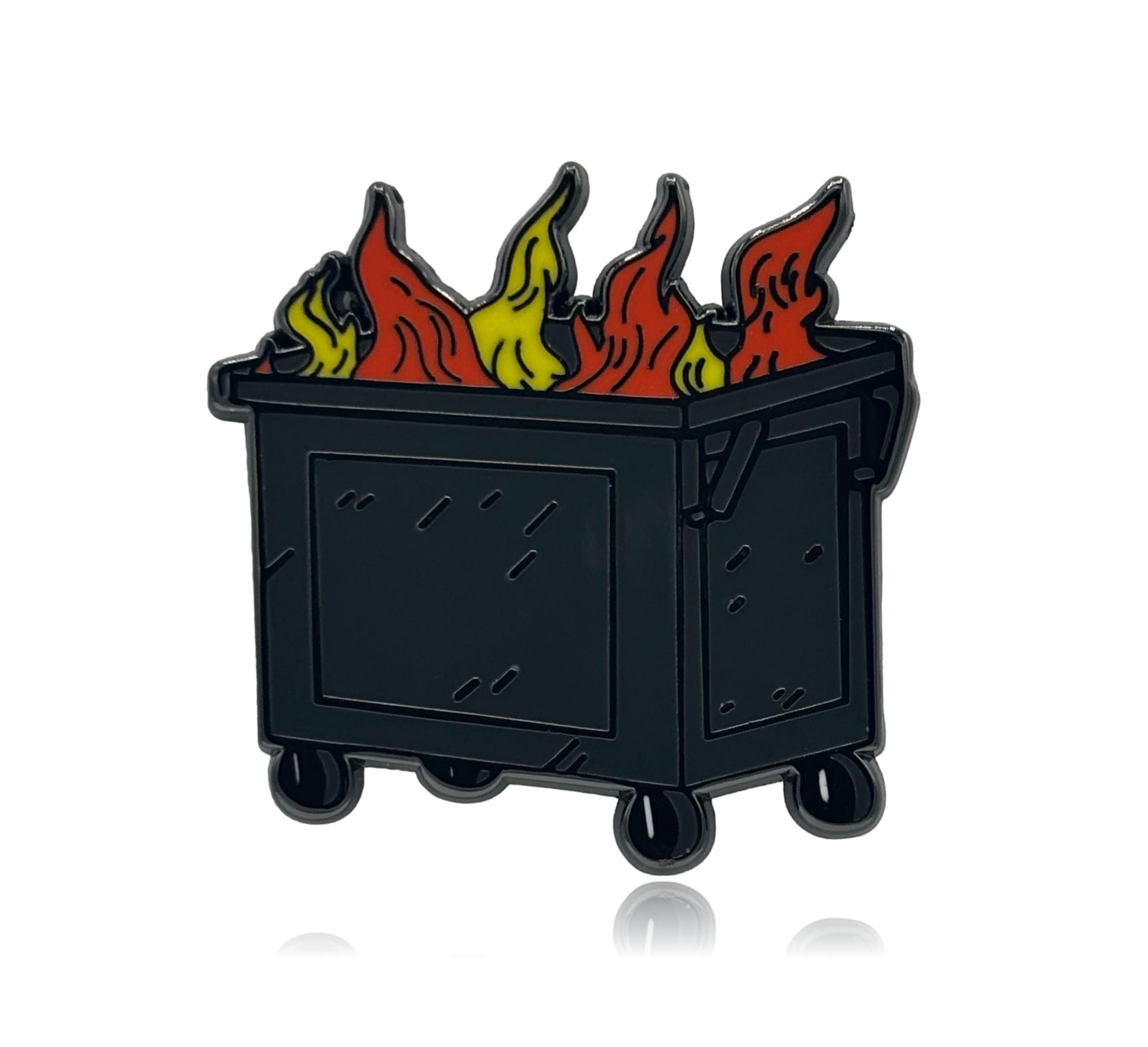 Dumpster enamel Pin