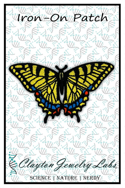 Eastern Swallowtail Butterfly Embroidered Iron-on Patch