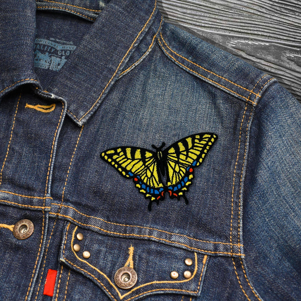 Eastern Swallowtail Butterfly Embroidered Iron-on Patch