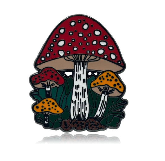 Fantasy Mushrooms Enamel Pin