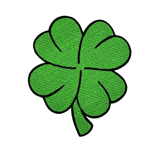 Four Leaf Clover Embroidered Iron-on Patch | Clayton Jewelry Labs