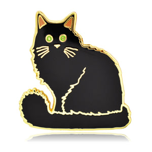 Black Cat Enamel Pin | Clayton Jewelry Labs
