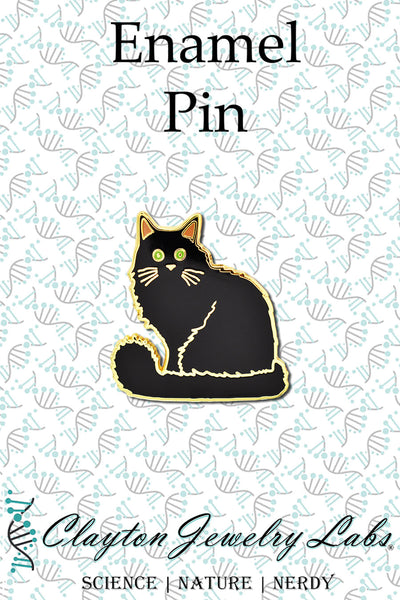 Black Cat Enamel Pin | Clayton Jewelry Labs