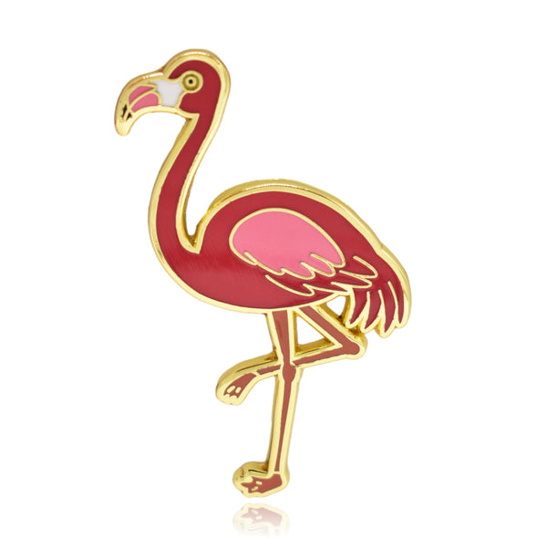Flamingo Hard Enamel Pin | Clayton Jewelry Labs
