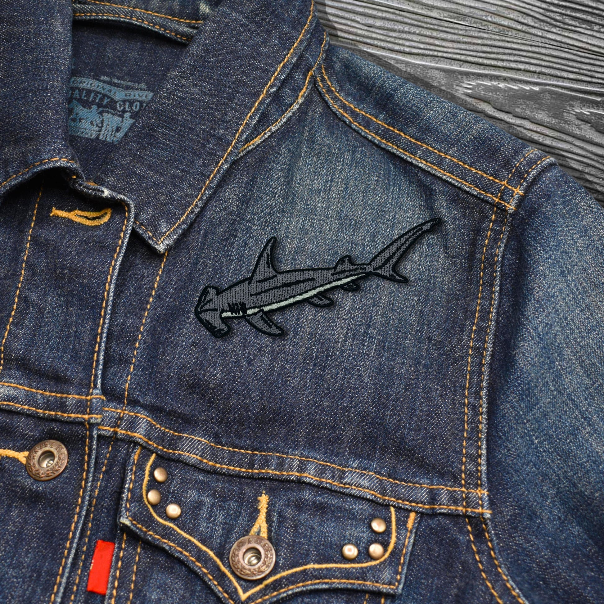 Hammerhead Shark Embroidered Iron-on Patch | Clayton Jewelry Labs