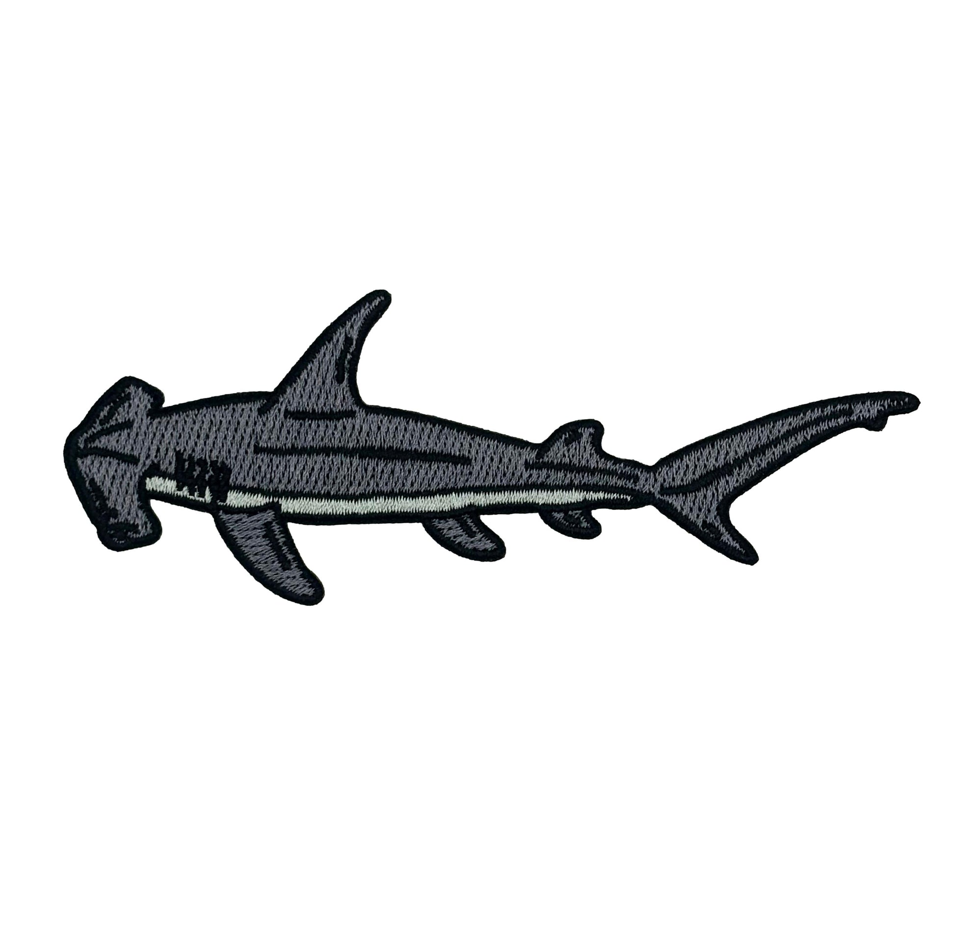 Hammerhead Shark Embroidered Iron-on Patch | Clayton Jewelry Labs