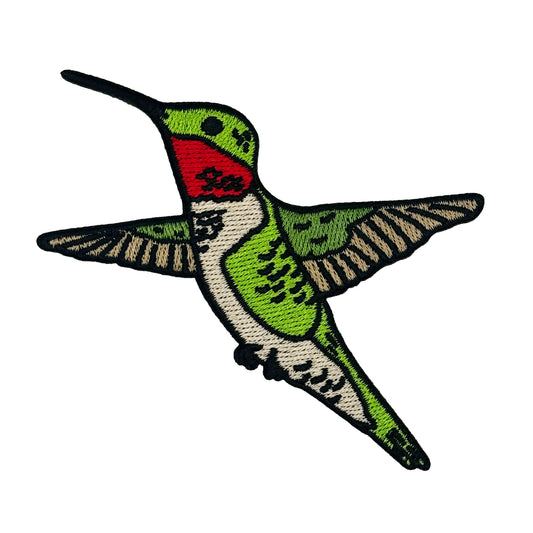 Hummingbird Embroidered Iron-on Patch | Clayton Jewelry Labs