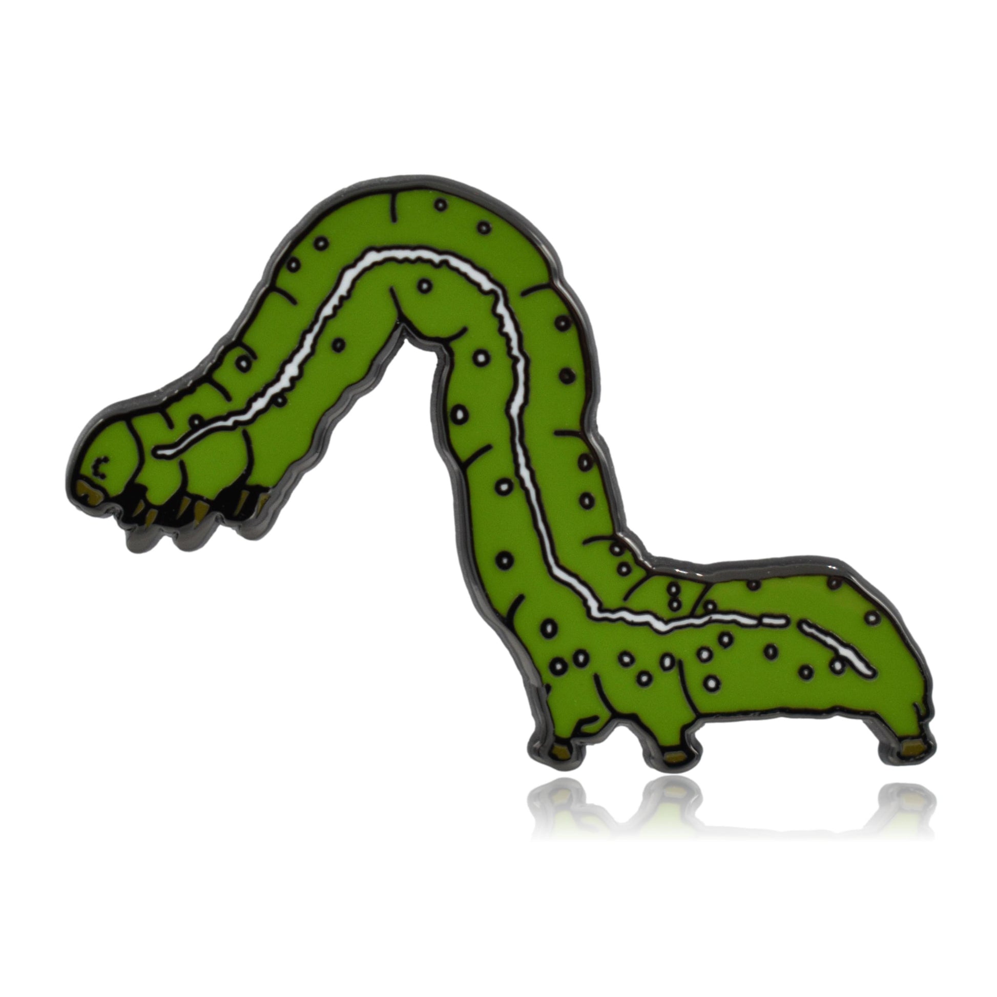 Inchworm Caterpillar Enamel Pin | Clayton Jewelry Labs