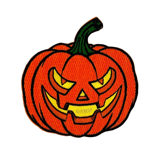 Jack-O-Lantern Embroidered Iron-on Patch | Clayton Jewelry Labs