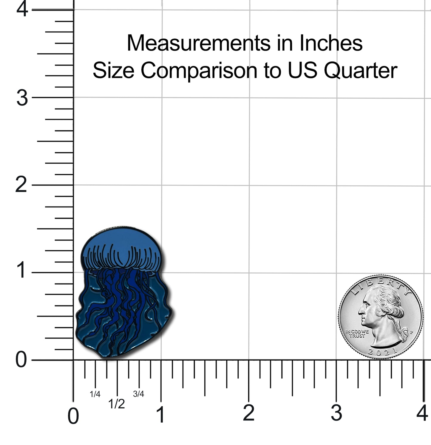 Jellyfish Enamel Pin