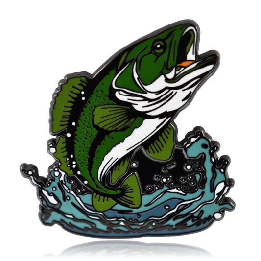 Largemouth Bass Enamel Pin | Clayton Jewelry Labs