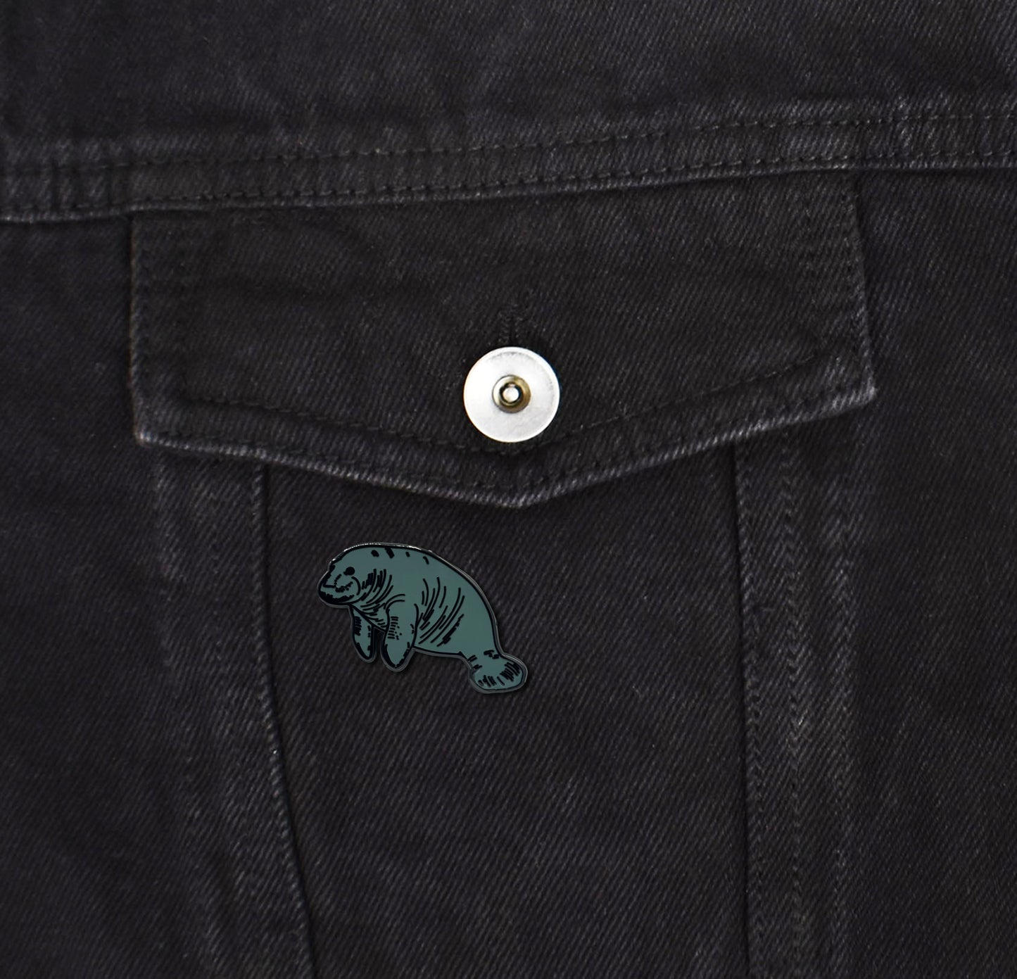 Manatee Enamel Pin