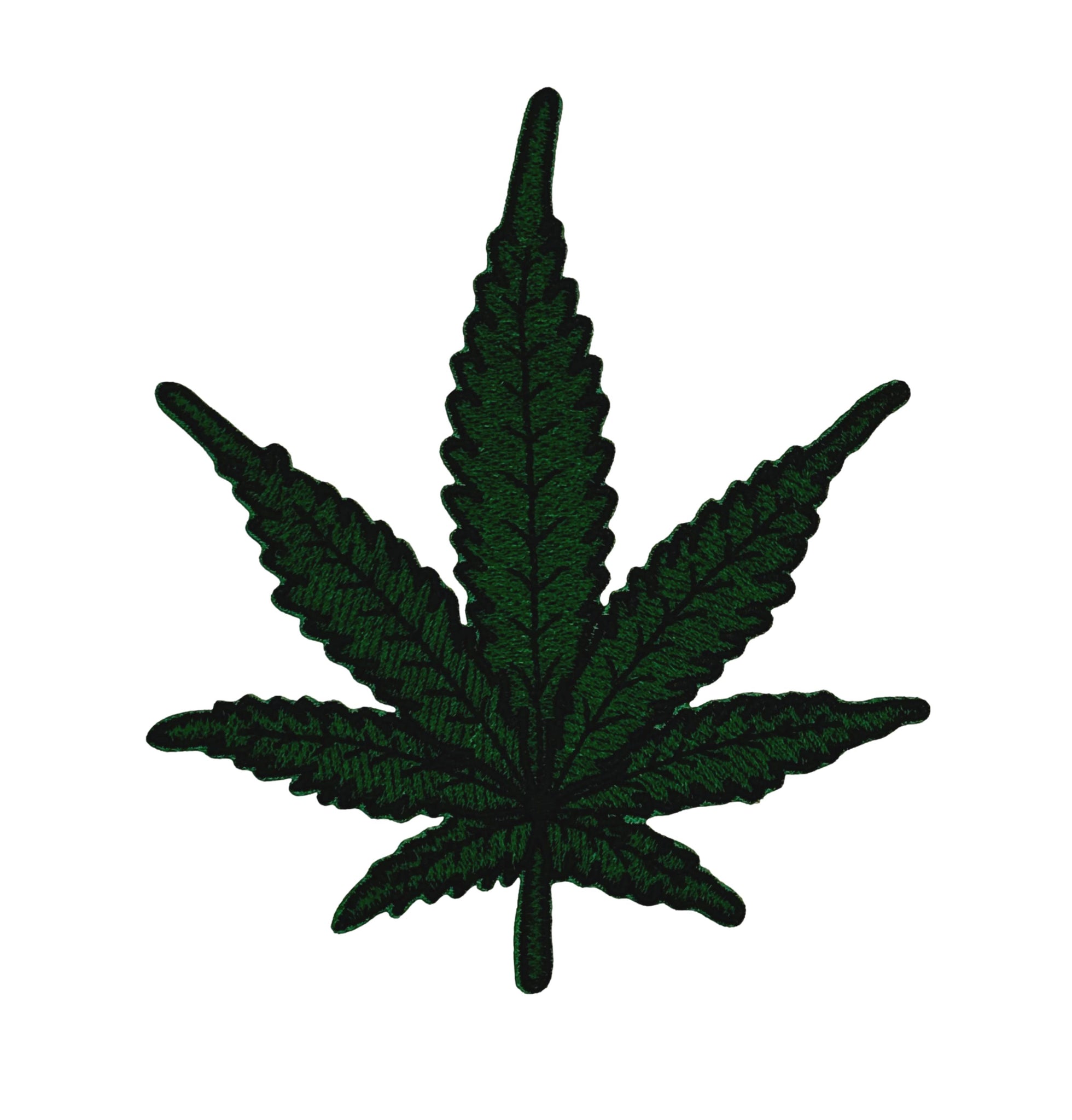 Marijuana Leaf Embroidered Iron-on Patch | Clayton Jewelry Labs