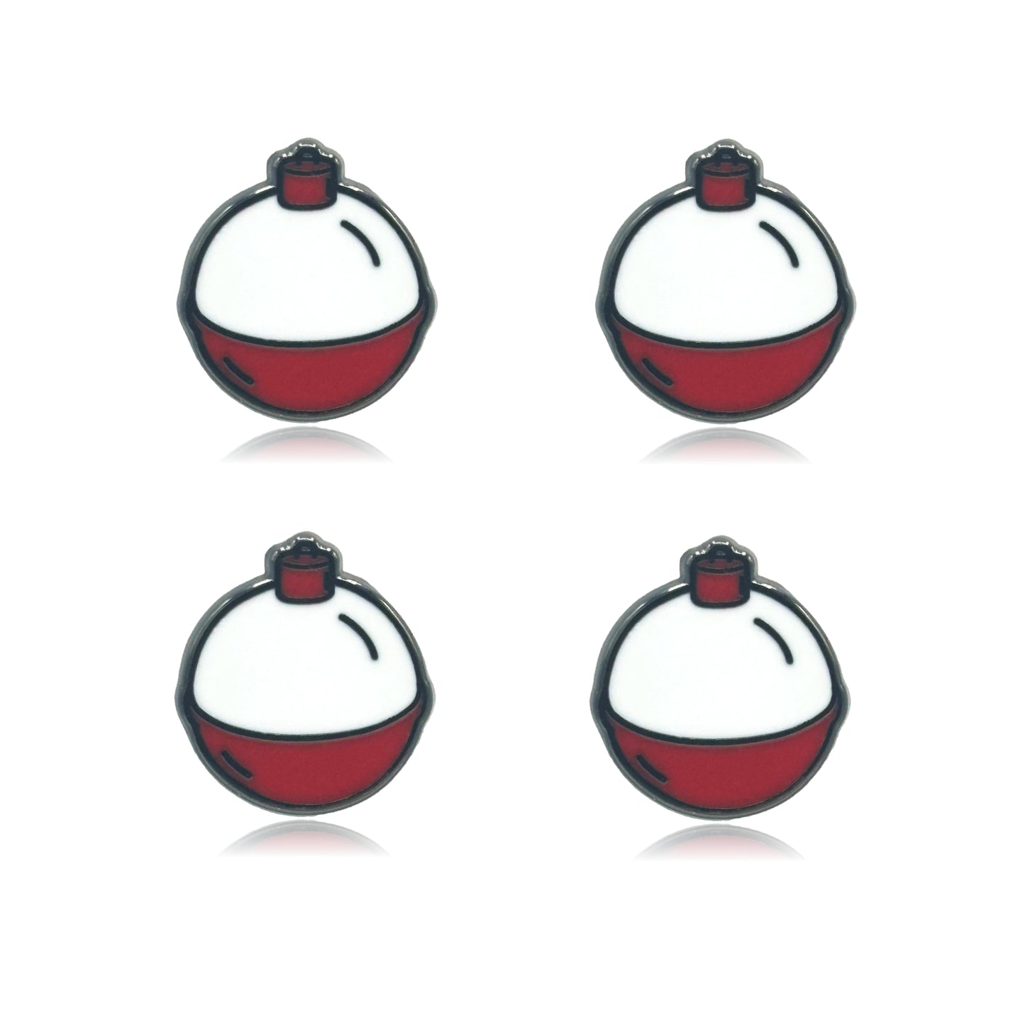 Mini Fishing Bobber Set of 4 Filler Enamel Pins