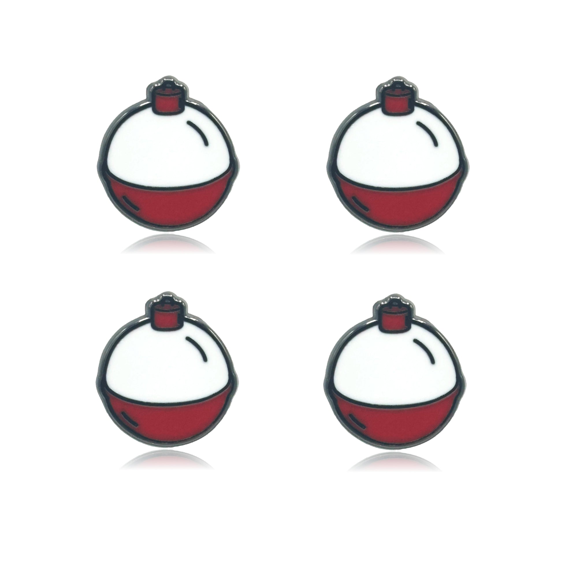 Mini Fishing Bobber Set of 4 Filler Enamel Pins