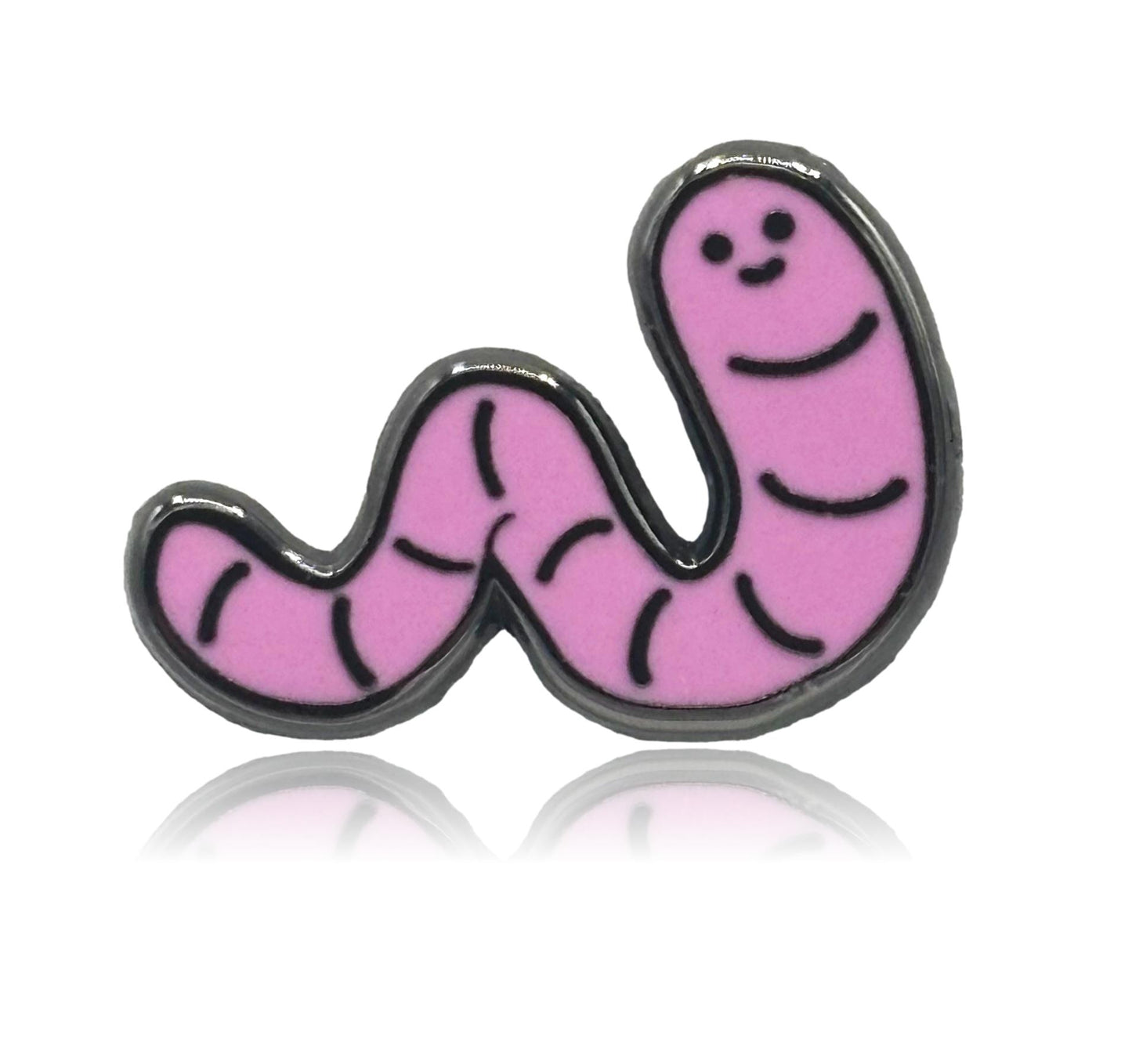 Mini Cartoon Worm Set of 4 Filler Enamel Pins