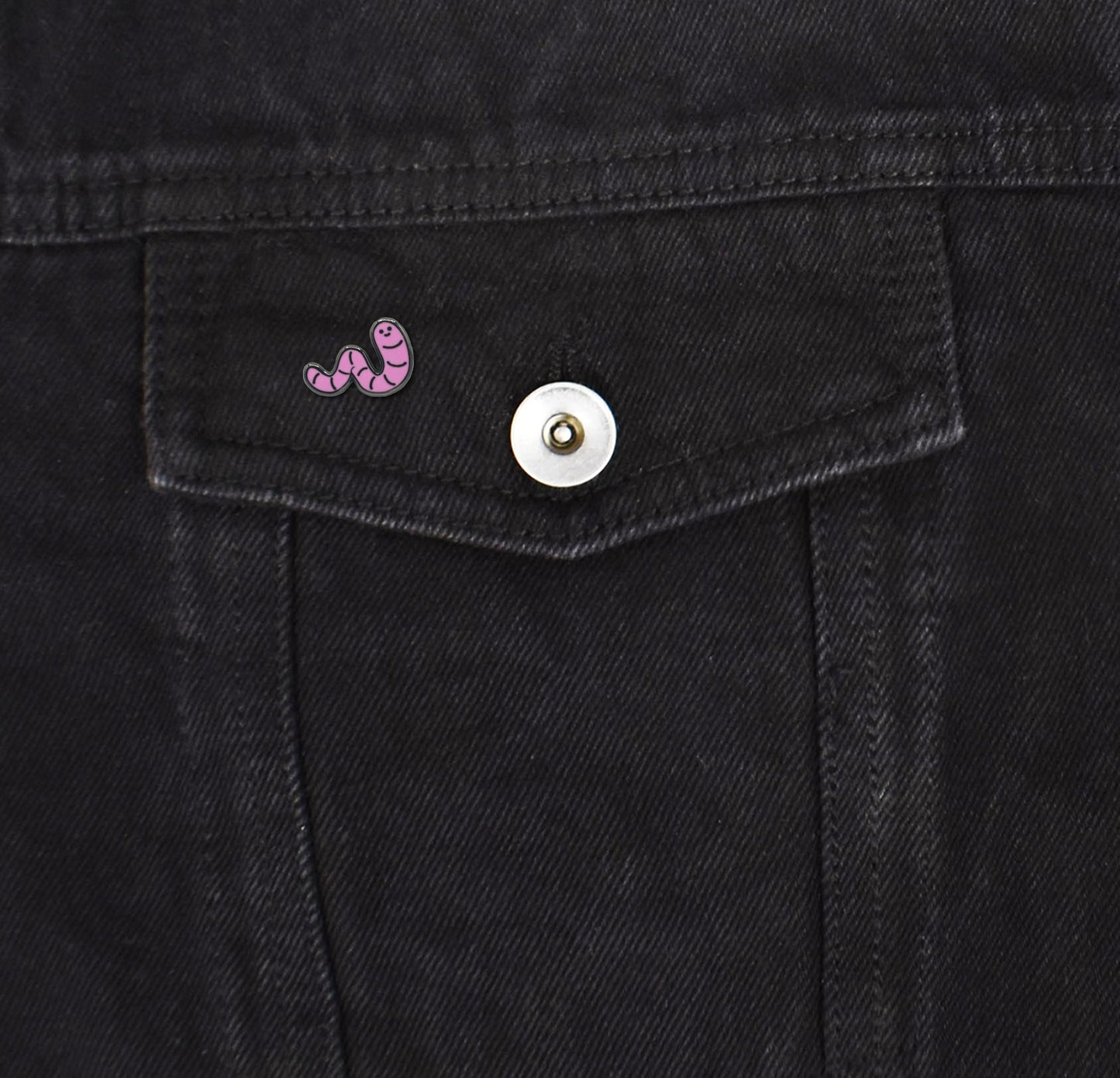 Mini Cartoon Worm Set of 4 Filler Enamel Pins