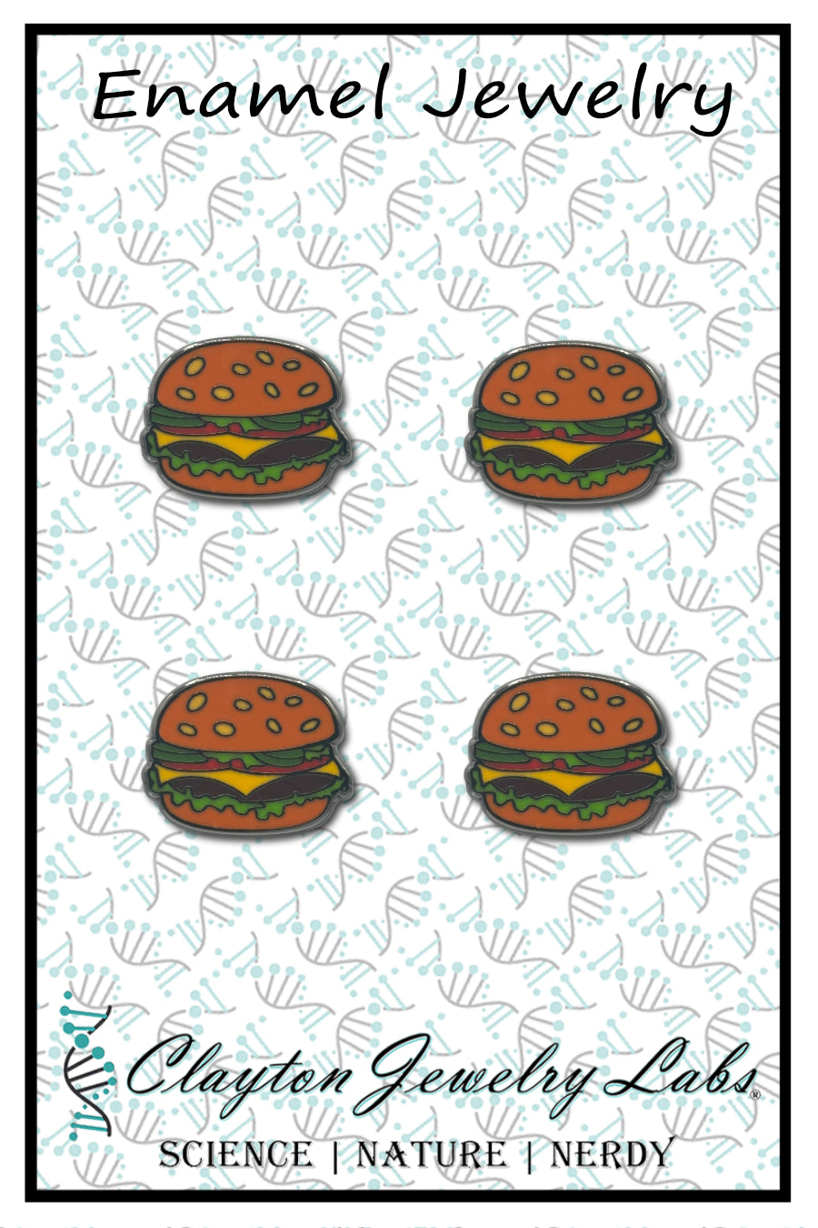 Mini Cheeseburger Set of 4 Filler Enamel Pins